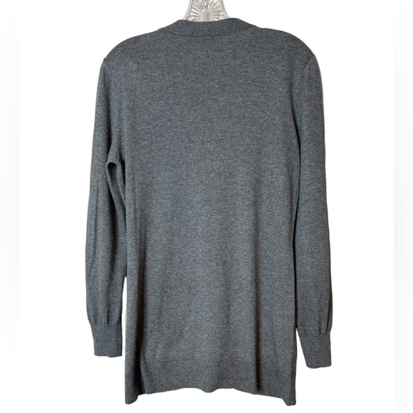 Lauren Ralph Lauren Cashmere Blend Gray Horse Button Cardigan Size M Old Money - Picture 4 of 10